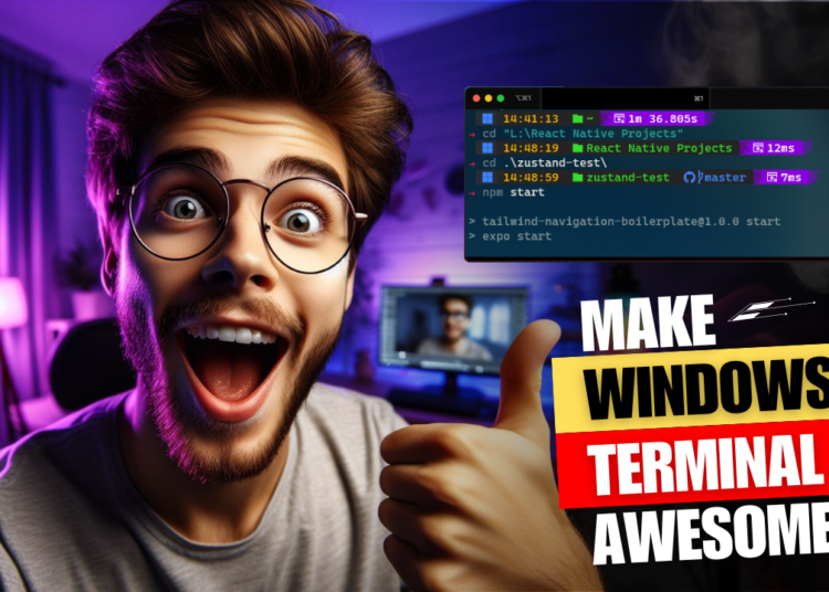Beautiful terminal on windows using oh my posh transcent blogs